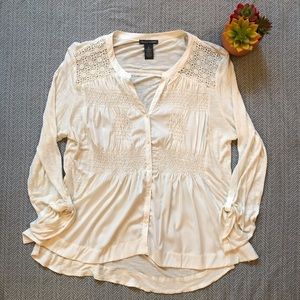 Chelsea & Theodore Flowy White Top